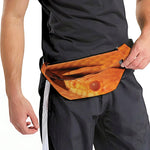 Orange Snake Print Fanny Pack