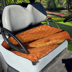 Orange Snake Print Golf Cart Seat Cover