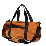 Orange Snake Print Gym Bag