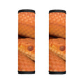 Orange Snake Print Handle Covers