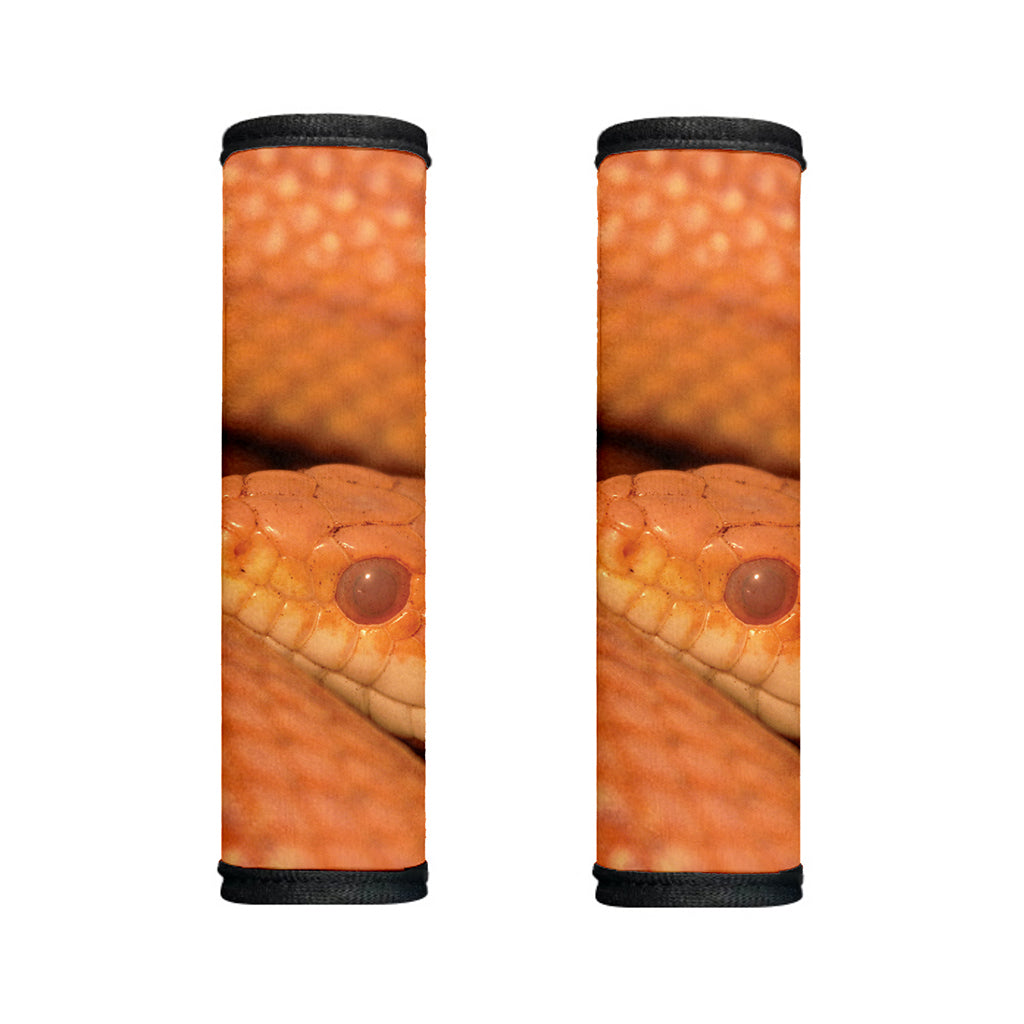 Orange Snake Print Handle Covers