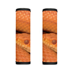 Orange Snake Print Handle Covers