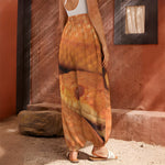 Orange Snake Print Harem Pants