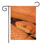 Orange Snake Print House Flag