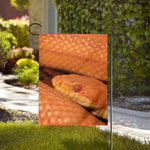 Orange Snake Print House Flag
