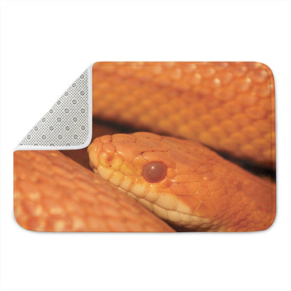 Orange Snake Print Indoor Door Mat