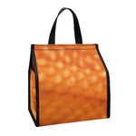 Orange Snake Print Insulated Lunch Tote
