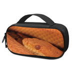 Orange Snake Print Insulin Cooler Travel Case