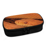 Orange Snake Print Insulin Cooler Travel Case