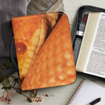 Orange Snake Print Leather Bible Cover