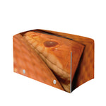 Orange Snake Print Leather Tissue Box Cover