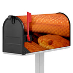 Orange Snake Print Mailbox Cover