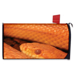 Orange Snake Print Mailbox Cover