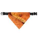Orange Snake Print Over The Collar Dog Bandana