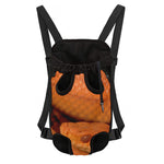 Orange Snake Print Pet Carrier Backpack