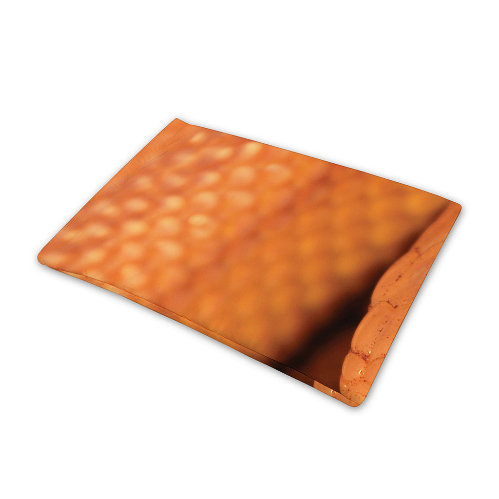 Orange Snake Print Pet Cooling Mat Cover