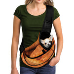 Orange Snake Print Pet Sling Carrier