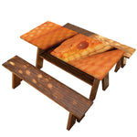 Orange Snake Print Picnic Table Cover