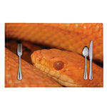 Orange Snake Print Placemat