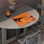 Orange Snake Print Placemat