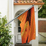 Orange Snake Print Polyester Flag