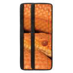 Orange Snake Print Refrigerator Handle Covers