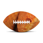 Orange Snake Print Rugby Ball