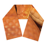 Orange Snake Print Scarf