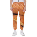 Orange Snake Print Scuba Joggers