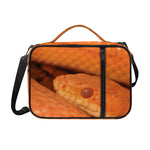 Orange Snake Print Shoulder Strap Bible Bag