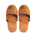 Orange Snake Print Slippers