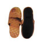 Orange Snake Print Slippers