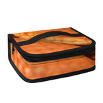 Orange Snake Print Small Lunch Bag