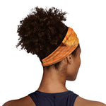 Orange Snake Print Sports Headband