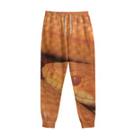 Orange Snake Print Sweatpants