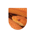 Orange Snake Print Toilet Lid Cover