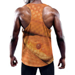 Orange Snake Print Training Tank Top