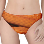 Orange Snake Print Women's Thong