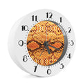 Orange Snakeskin Print Alarm Clock