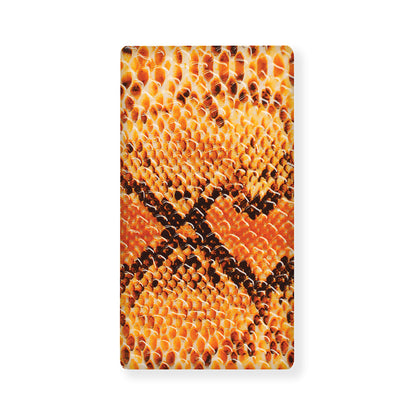 Orange Snakeskin Print Baby Crib Sheet