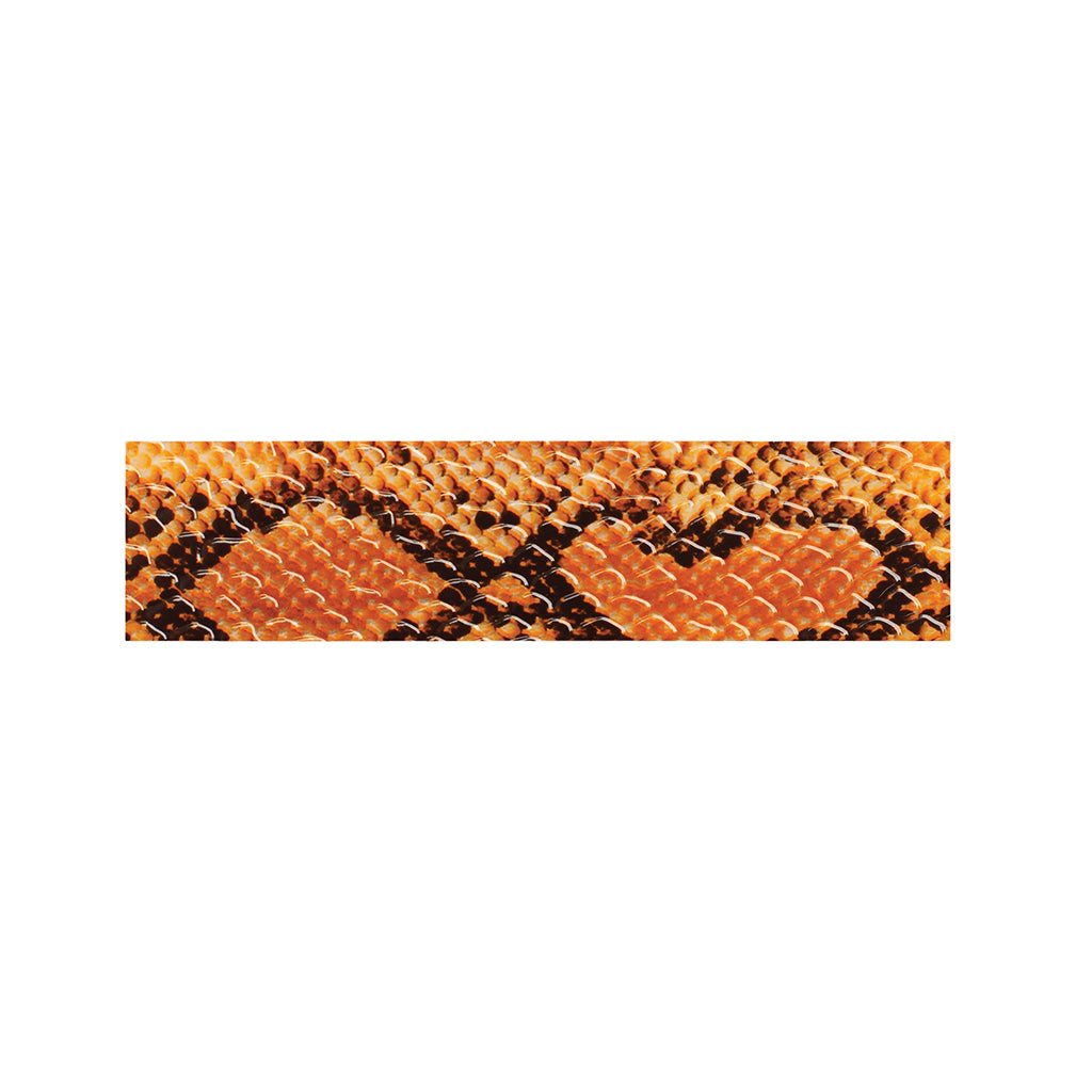 Orange Snakeskin Print Bed Runner