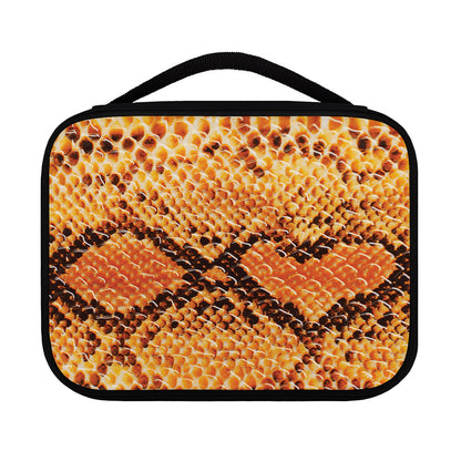 Orange Snakeskin Print Classic Bible Case