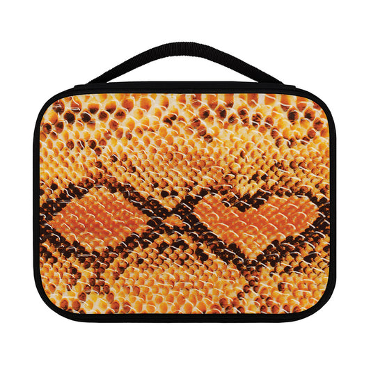 Orange Snakeskin Print Classic Bible Case