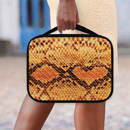 Orange Snakeskin Print Classic Bible Case