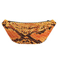 Orange Snakeskin Print Fanny Pack