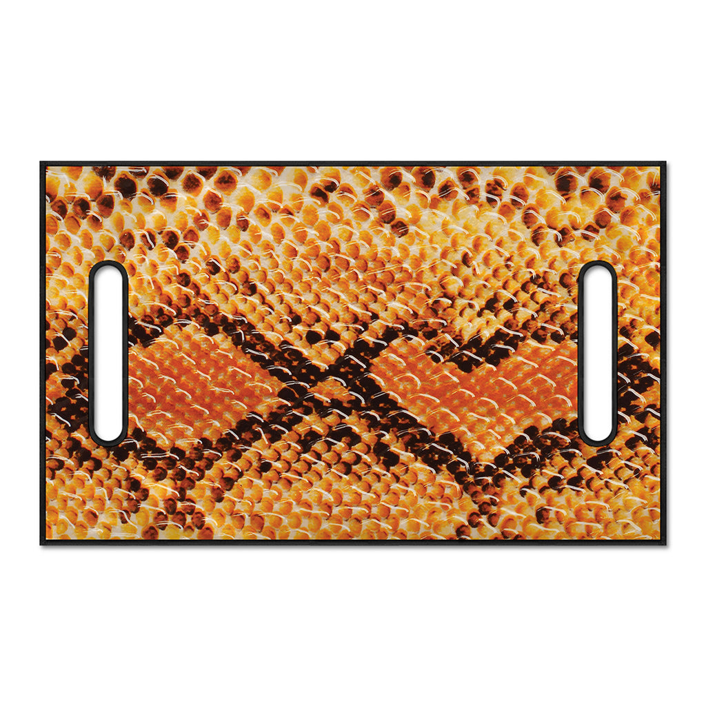 Orange Snakeskin Print Golf Cart Seat Cover