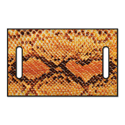 Orange Snakeskin Print Golf Cart Seat Cover