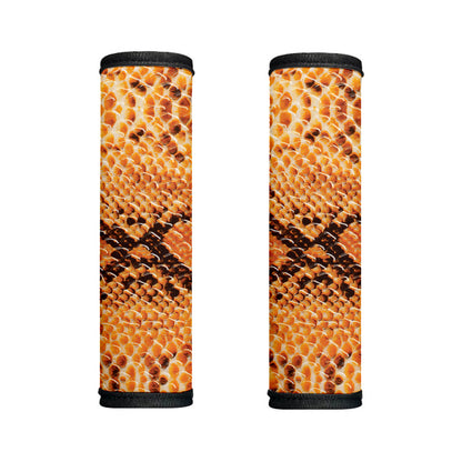 Orange Snakeskin Print Handle Covers