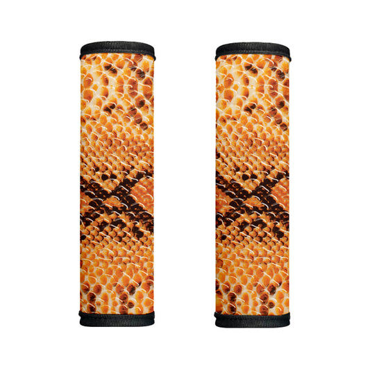 Orange Snakeskin Print Handle Covers