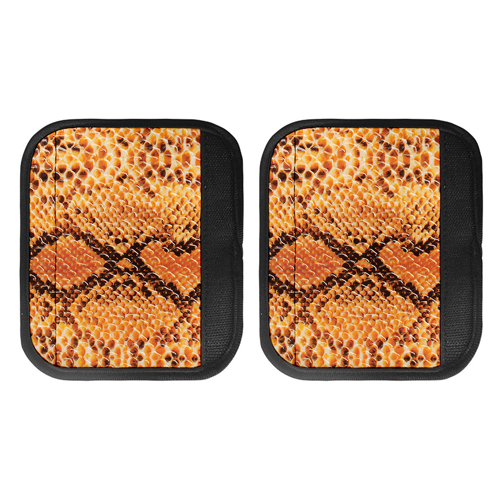 Orange Snakeskin Print Handle Covers